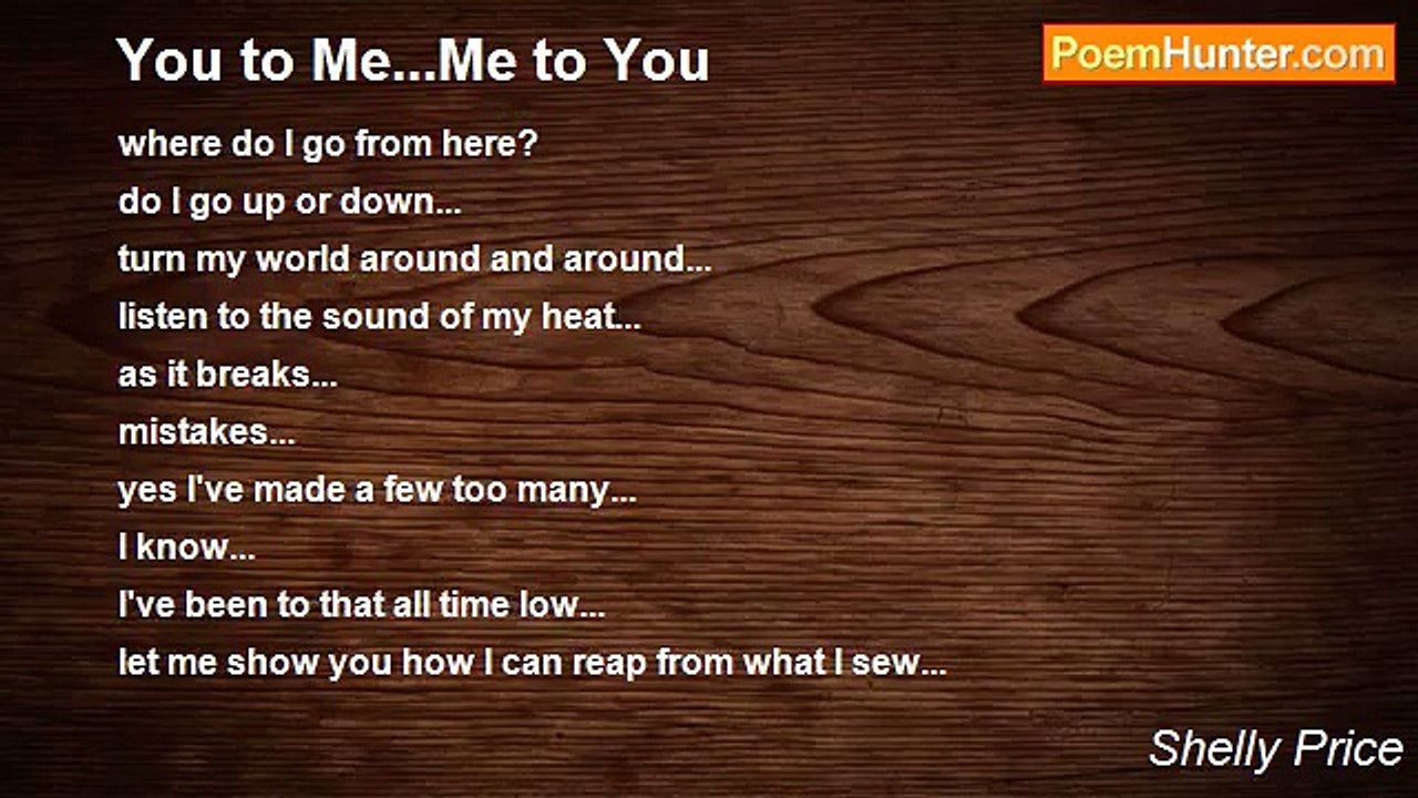 Shelly Price - You to Me...Me to You