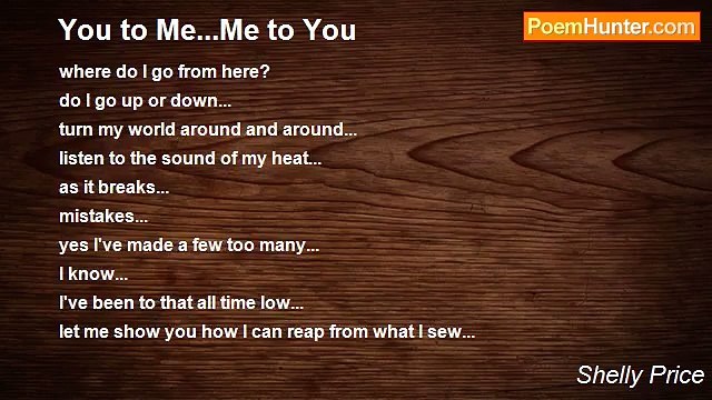 Shelly Price - You to Me...Me to You