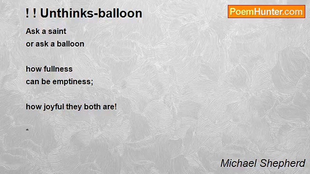 Michael Shepherd - ! ! Unthinks-balloon