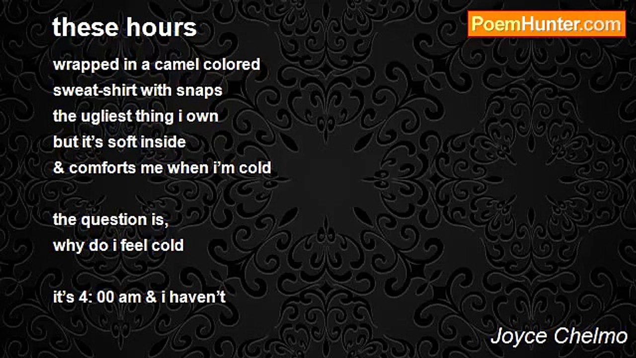 Joyce Chelmo - these hours