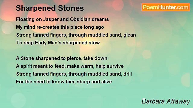 Barbara Attaway - Sharpened Stones