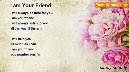 sandy nobody - I am Your Friend