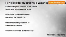 Michael Shepherd - ! ! Heidegger questions a Japanese on language