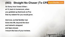 Leeanndra O'Lear - (003)   Straight No Chaser (To CFB)