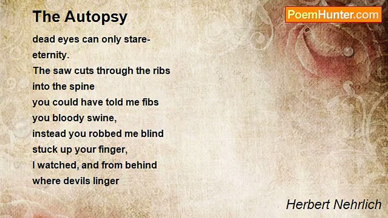 Herbert Nehrlich - The Autopsy