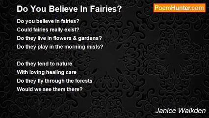 Janice Walkden - Do You Believe In Fairies?