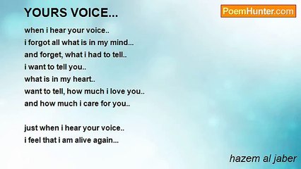 hazem al jaber - YOURS VOICE...