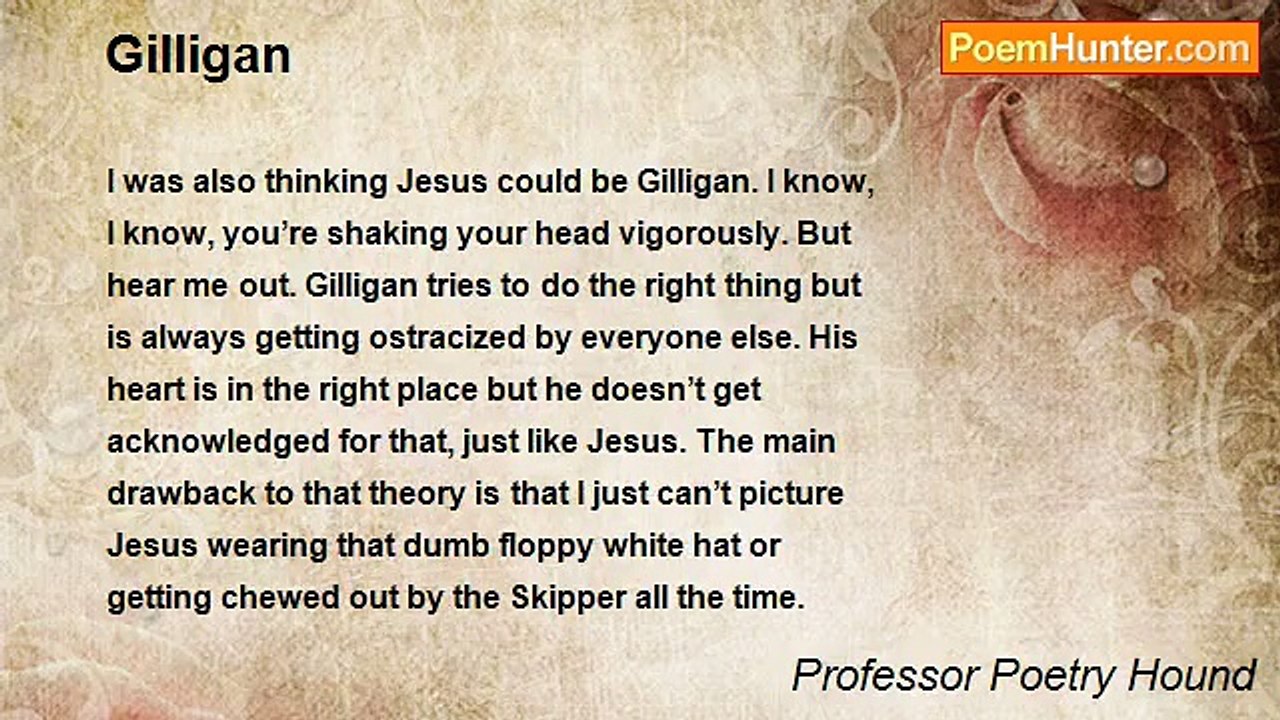 Professor Poetry Hound - Gilligan