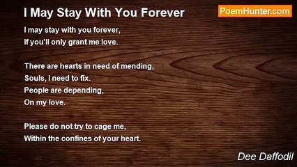 Dee Daffodil - I May Stay With You Forever