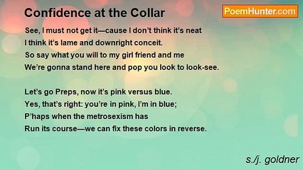 s./j. goldner - Confidence at the Collar