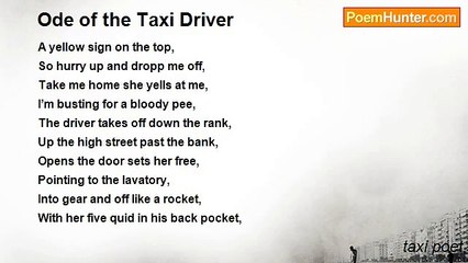 taxi poet - Ode of the Taxi Driver