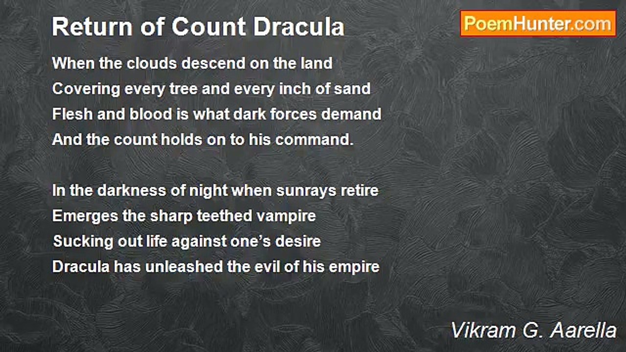 Vikram G. Aarella - Return of Count Dracula