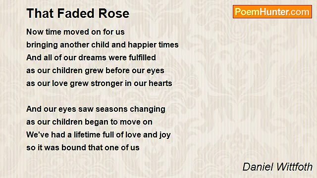 Daniel Wittfoth - That Faded Rose