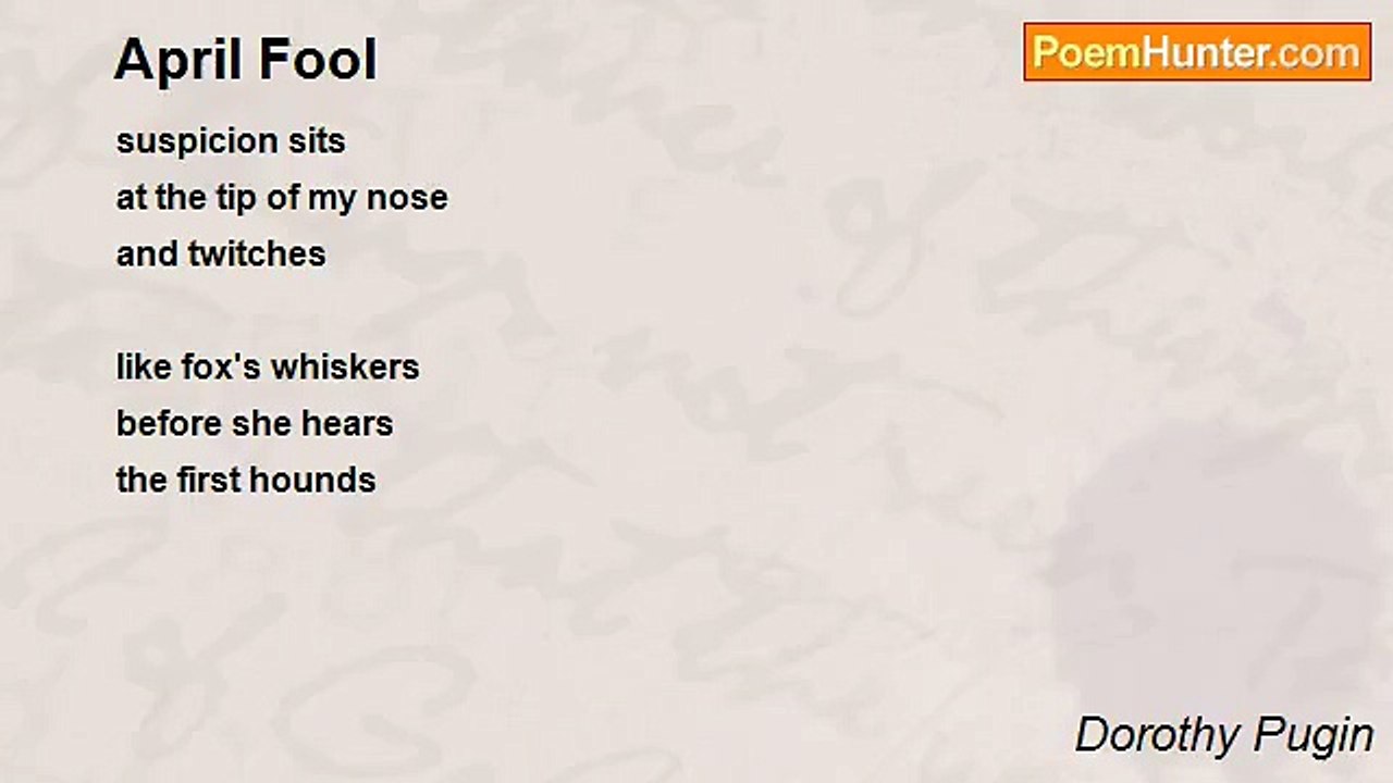 Dorothy Pugin - April Fool