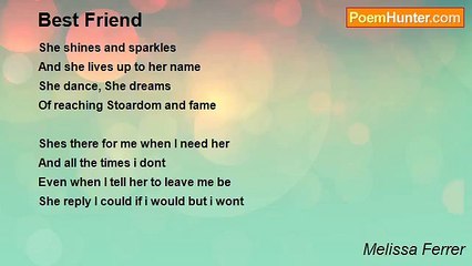 Melissa Ferrer - Best Friend