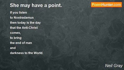 Neil Gray - She may have a point.