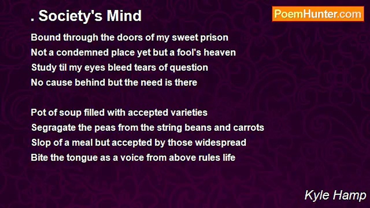 Kyle Hamp - . Society's Mind
