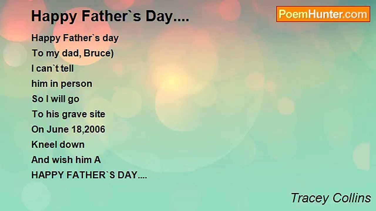 Tracey Collins - Happy Father`s Day....