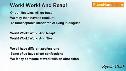 Sylvia Chidi - Work! Work! And Reap!