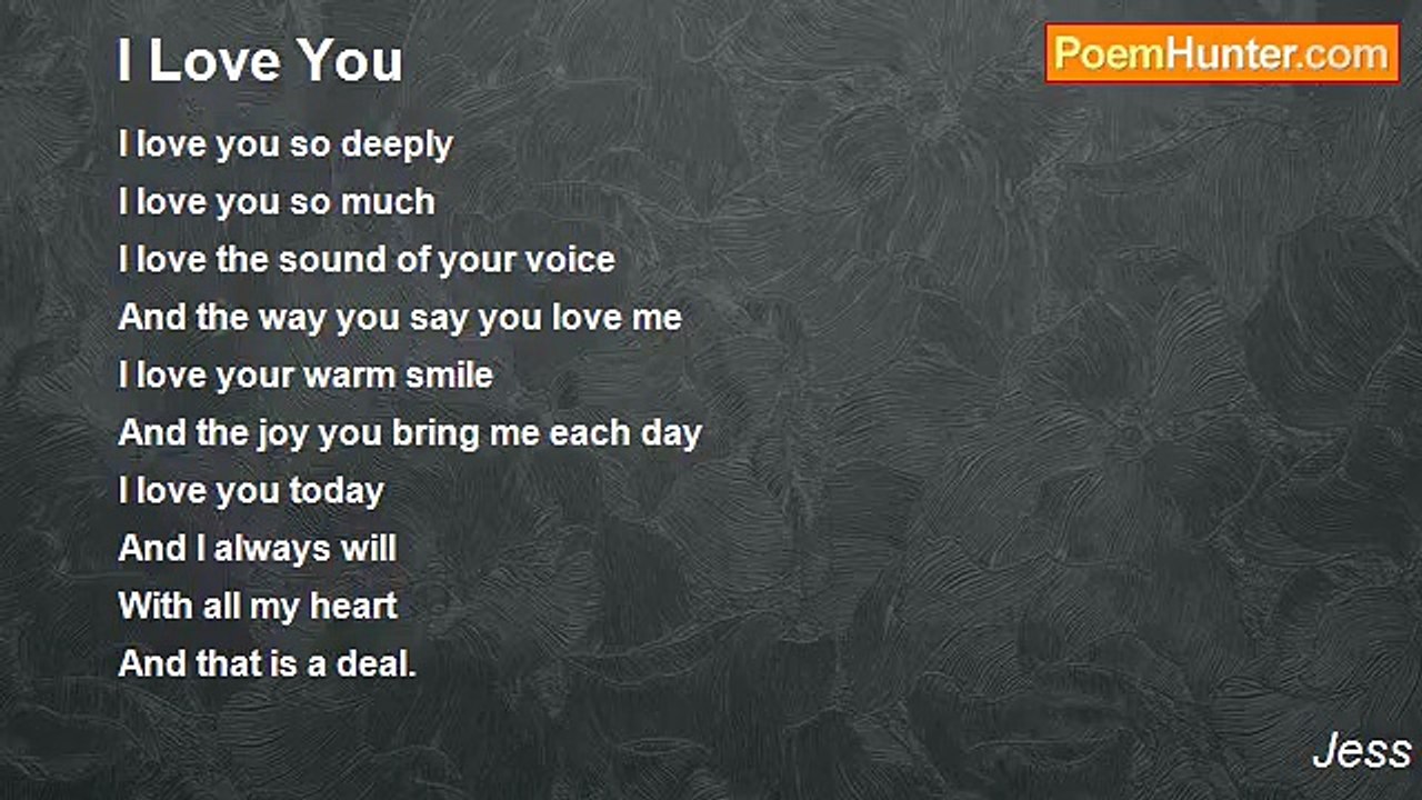 Jess - I Love You