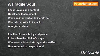 Mahfooz Ali - A Fragile Soul