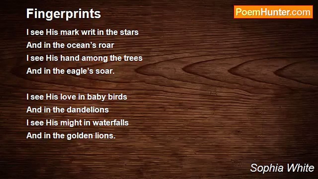 Sophia White - Fingerprints
