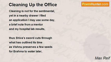 Max Reif - Cleaning Up the Office