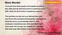 Professor Poetry Hound - Mass Murder
