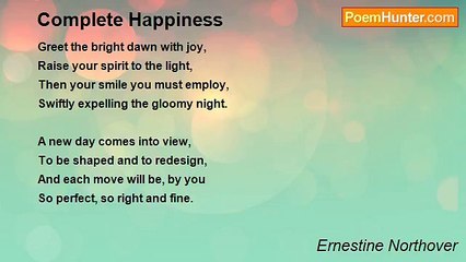 Ernestine Northover - Complete Happiness