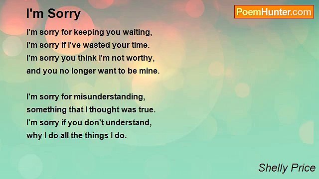 Shelly Price - I'm Sorry