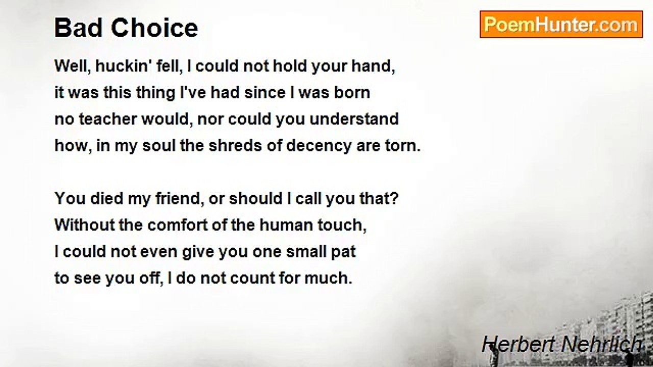 Herbert Nehrlich - Bad Choice