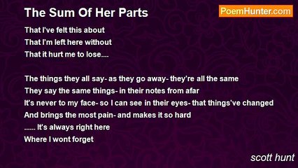 scott hunt - The Sum Of Her Parts