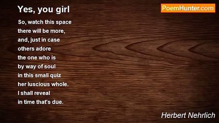 Herbert Nehrlich - Yes, you girl