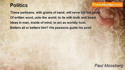 Paul Moosberg - Politics