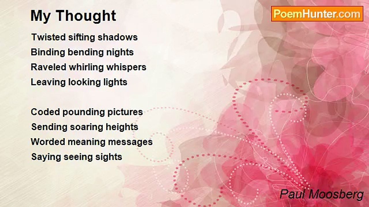 Paul Moosberg - My Thought