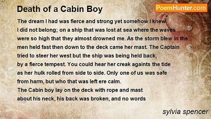 sylvia spencer - Death of a Cabin Boy