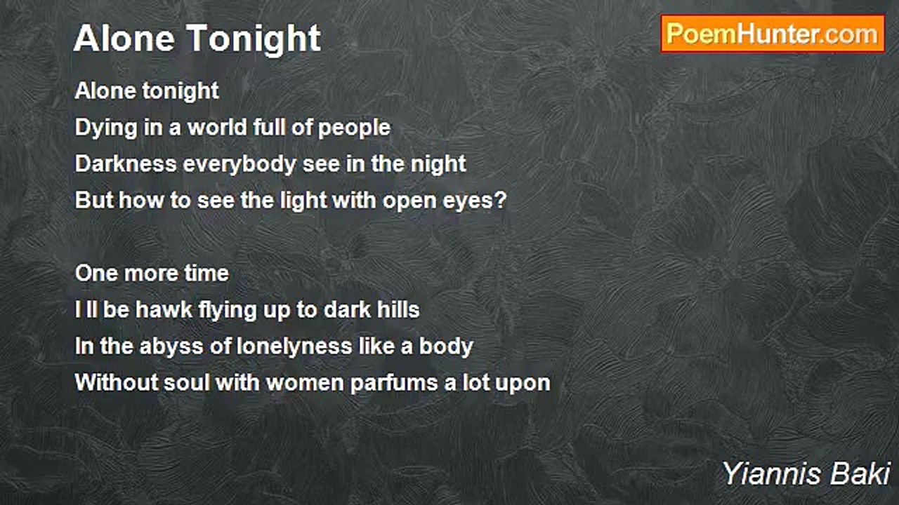 Yiannis Baki - Alone Tonight