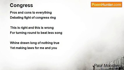 Paul Moosberg - Congress