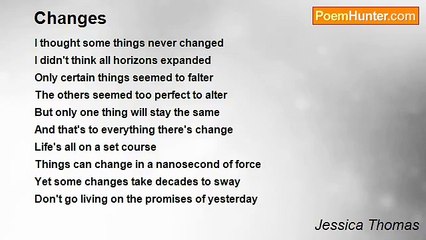 Jessica Thomas - Changes