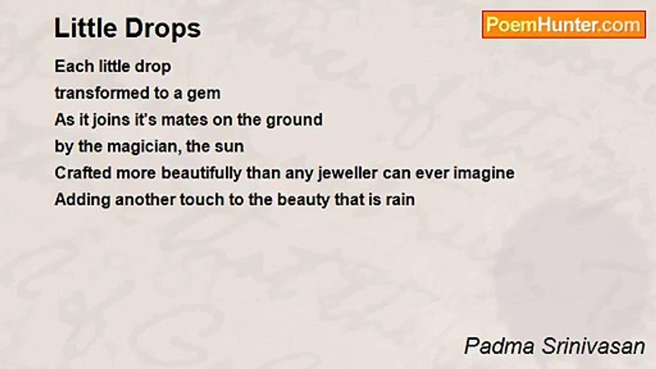 Padma Srinivasan - Little Drops