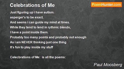 Paul Moosberg - Celebrations of Me