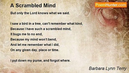 Barbara Lynn Terry - A Scrambled Mind