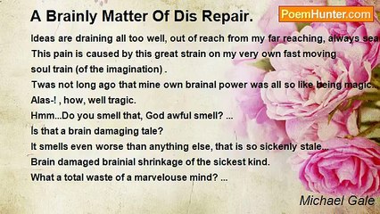 Michael Gale - A Brainly Matter Of Dis Repair.