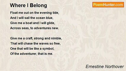 Ernestine Northover - Where I Belong