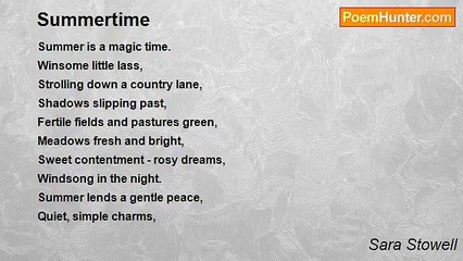 Sara Stowell - Summertime