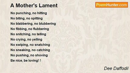 Dee Daffodil - A Mother's Lament