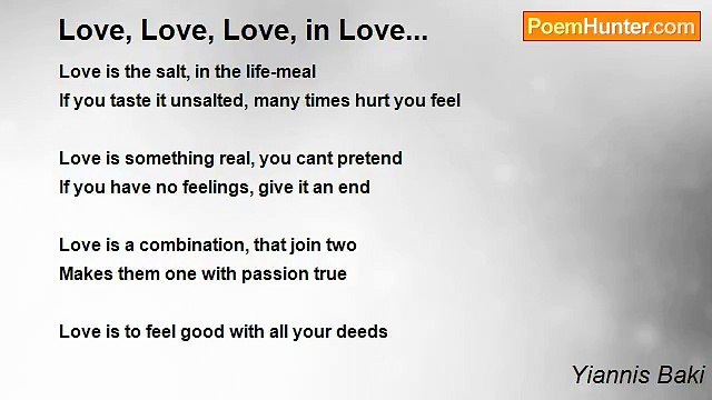 Yiannis Baki - Love, Love, Love, in Love...