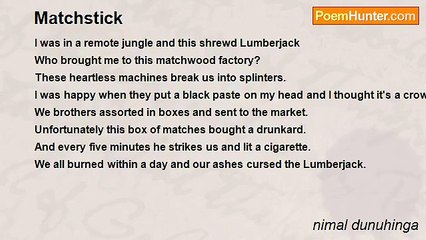 nimal dunuhinga - Matchstick