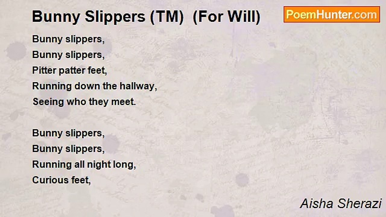Aisha Sherazi - Bunny Slippers (TM)  (For Will)