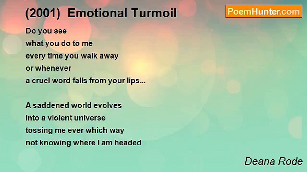 Deana Rode - (2001)  Emotional Turmoil